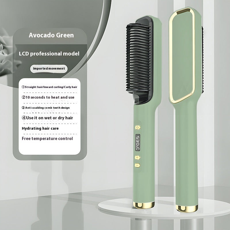 Negative Ion Straight Comb – Anti-Frizz Damage-Free Hair Straightener