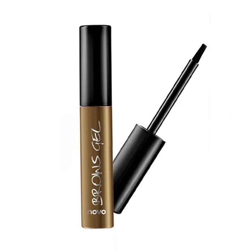 Plastic Eyebrow Tint Gel With Flat Brush Water Resistant