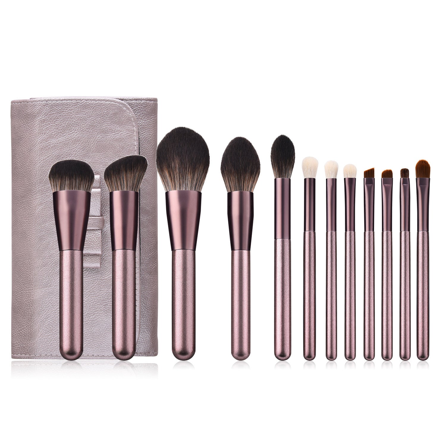 12-Piece Makeup Brush Set – Small Grape Collection Beauty Tools