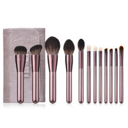 12-Piece Makeup Brush Set – Small Grape Collection Beauty Tools