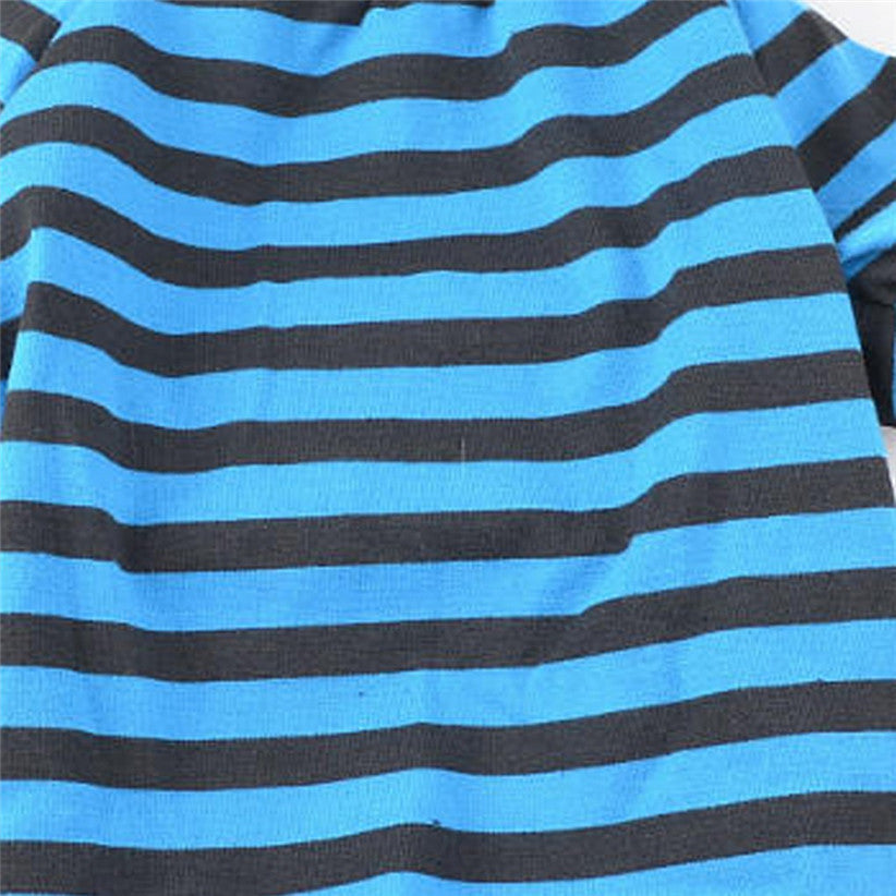 Comfy Striped Round Neck Pet Shirt