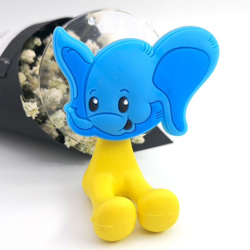 Cute Cartoon Animal Suction Cup Toothbrush Holder – Bathroom Organizer