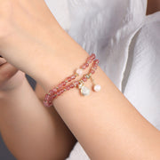 Strawberry Quartz Bracelet Money Drawing And Luck Changing