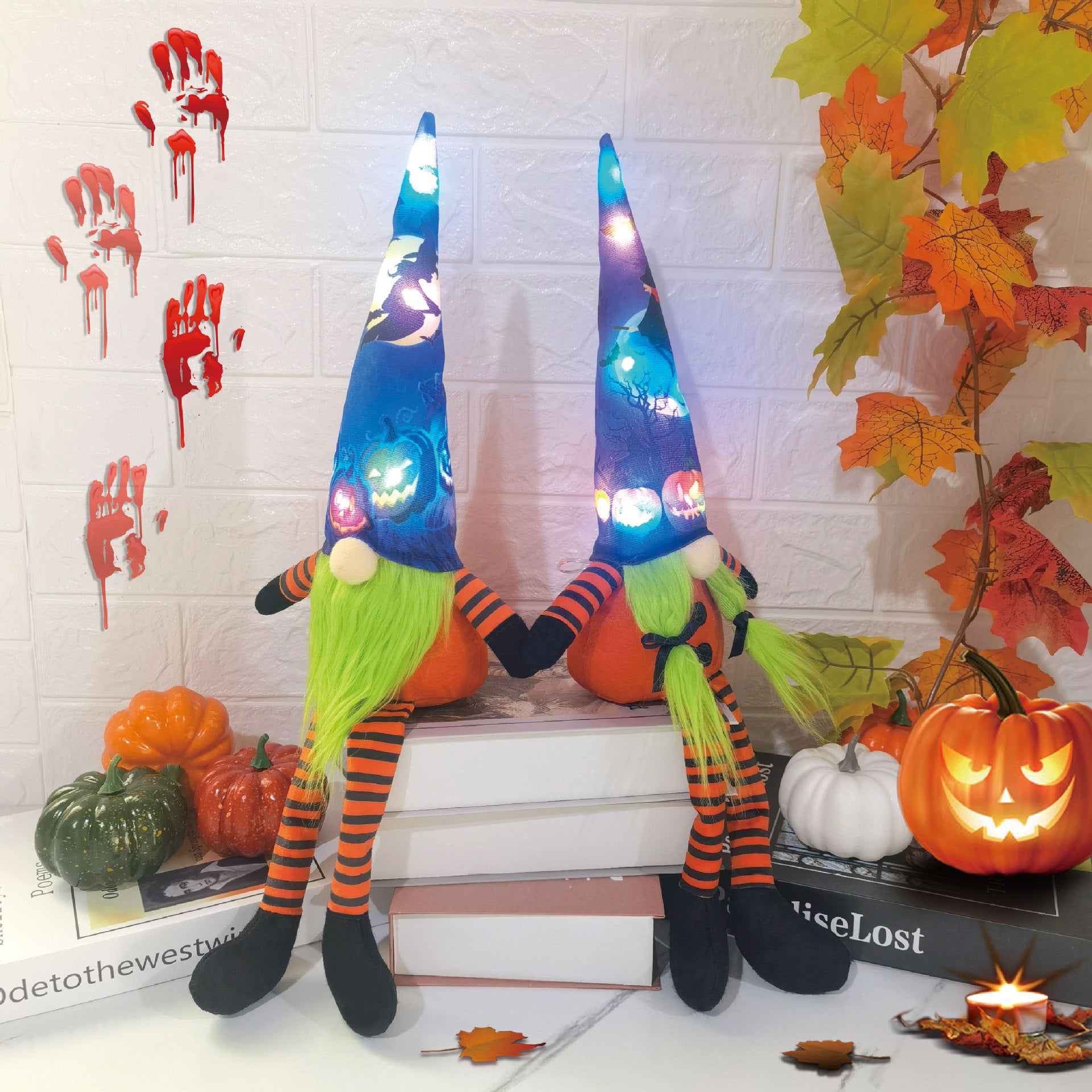 Halloween Glowing Faceless Doll Party Decorations