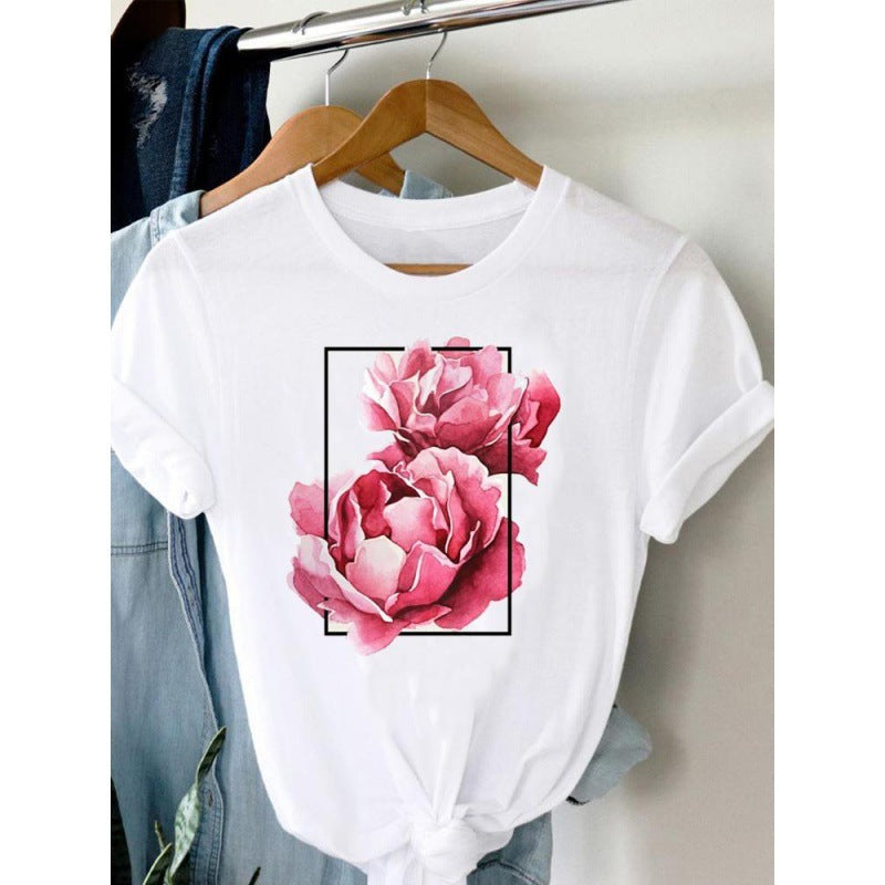 Women's Plus Size Short-sleeved T-shirt