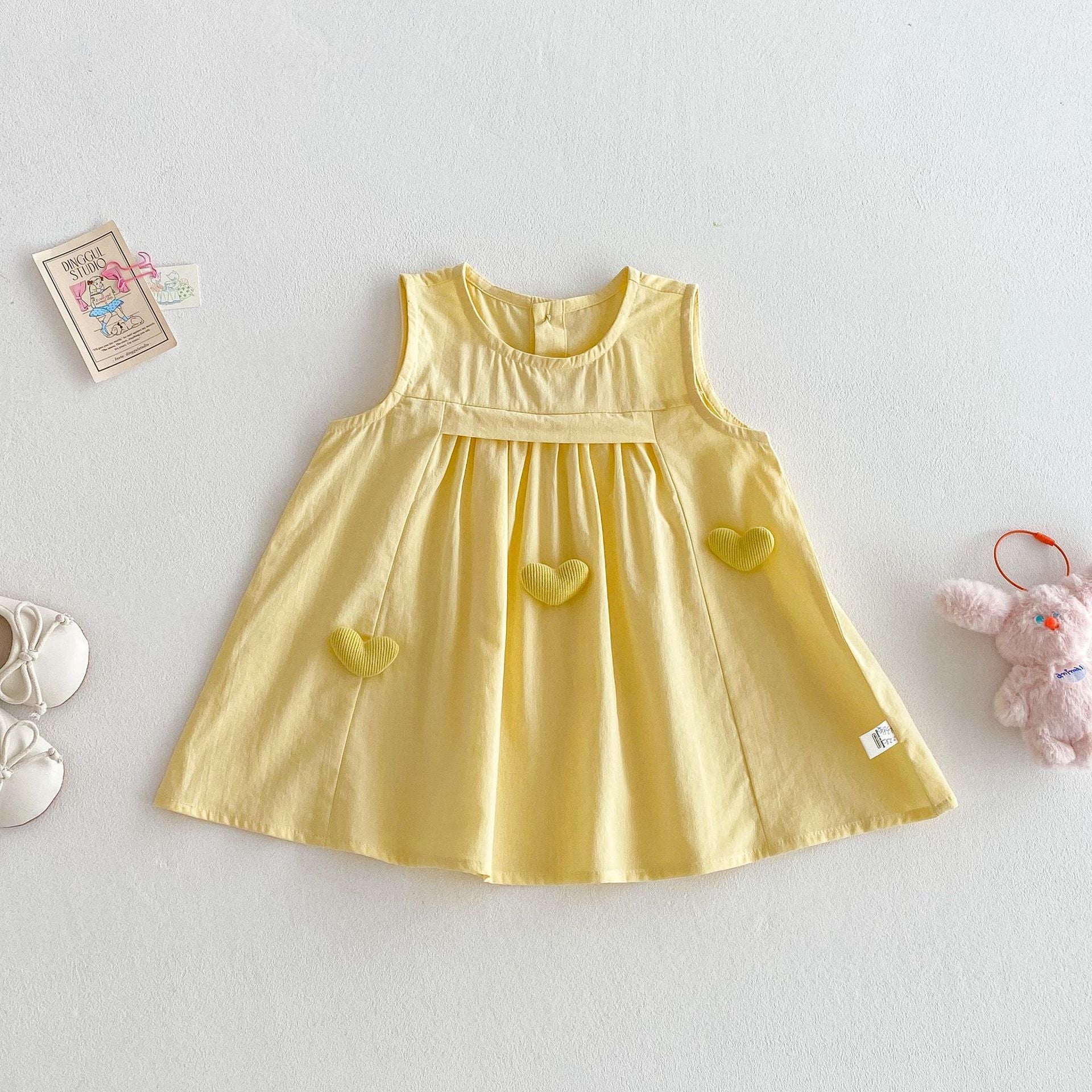Girl's Love Princess Dress Children's Vest Dress