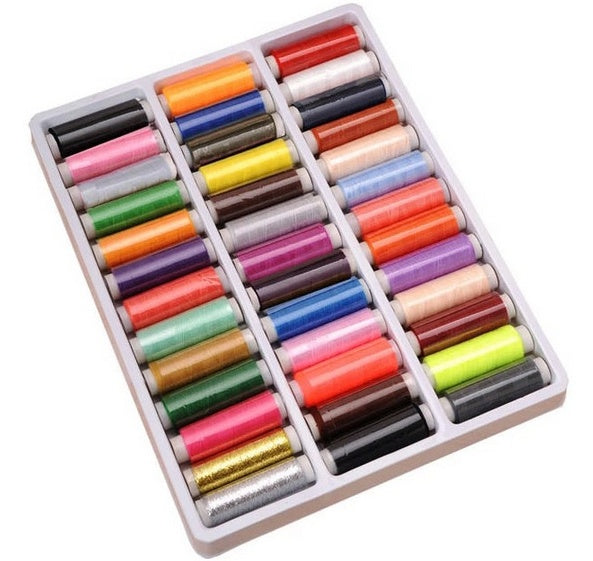 39-Color Home Sewing Thread Set – Complete Thread Kit