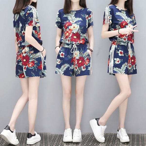 Summer Women's Large Loose And Slim Two Piece Suit