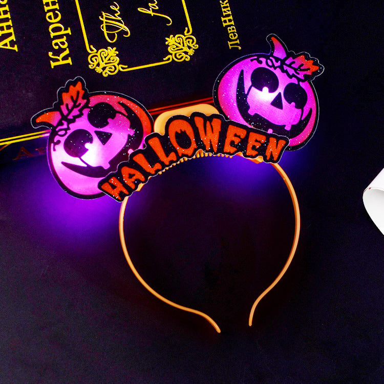 Halloween Glowing Pumpkin Ring – Light-Up Lantern Prop and Party Gift