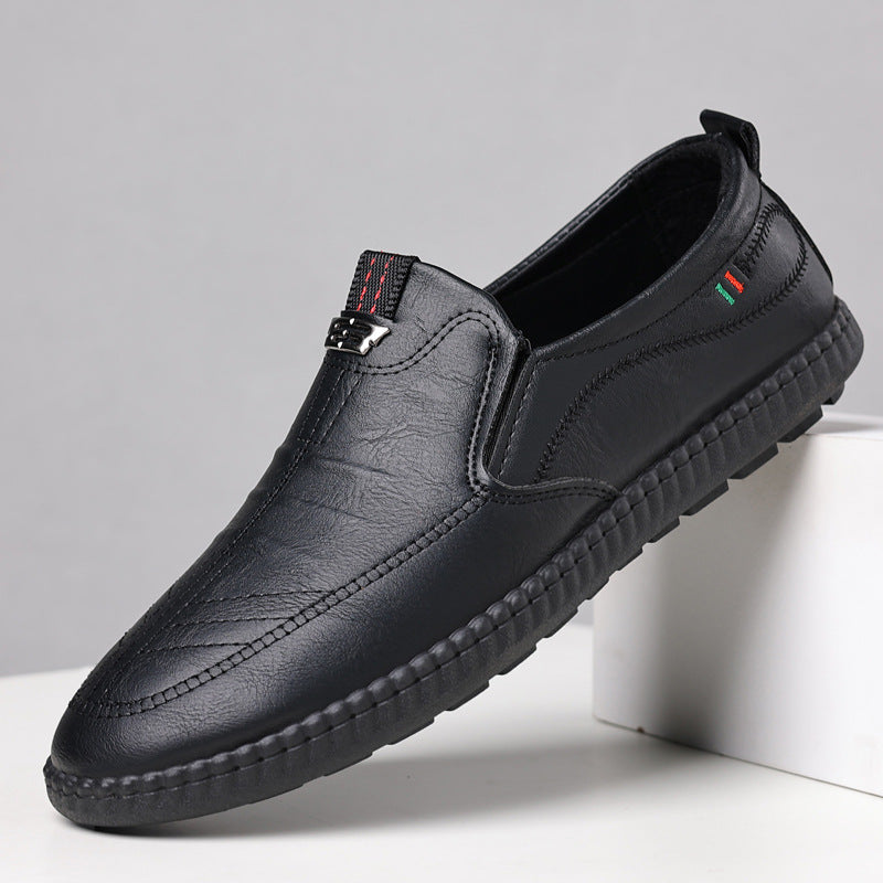 Spring And Summer Versatile Casual Middle-aged Men's Leather Shoes