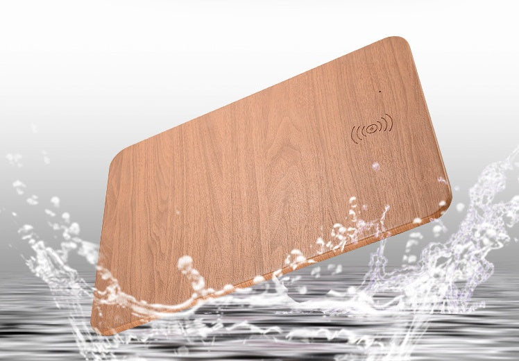 Wooden Wireless Charger – 15W Qi Fast Charging Pad, USB-C, Case-Friendly (Walnut/Bamboo)