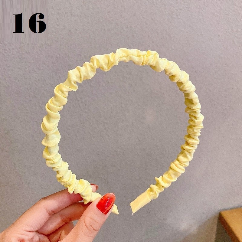 Simple Serrated Non-slip Solid Color Hair Headband