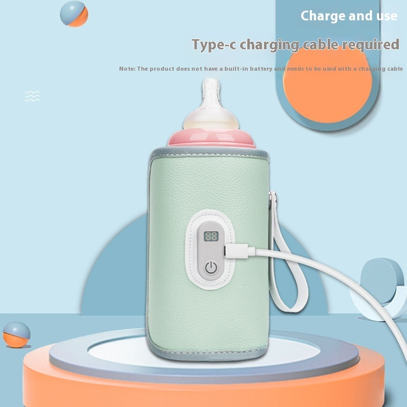 Portable Baby Bottle Warmer – Intelligent Heating & Insulation Cover