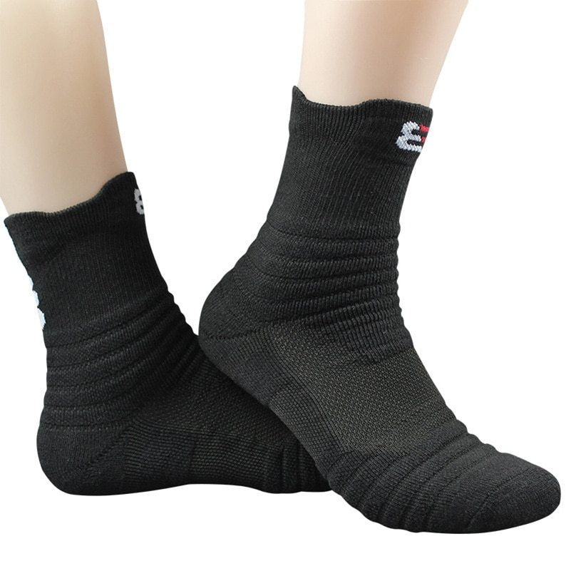 Pure Color Cotton Blend Socks