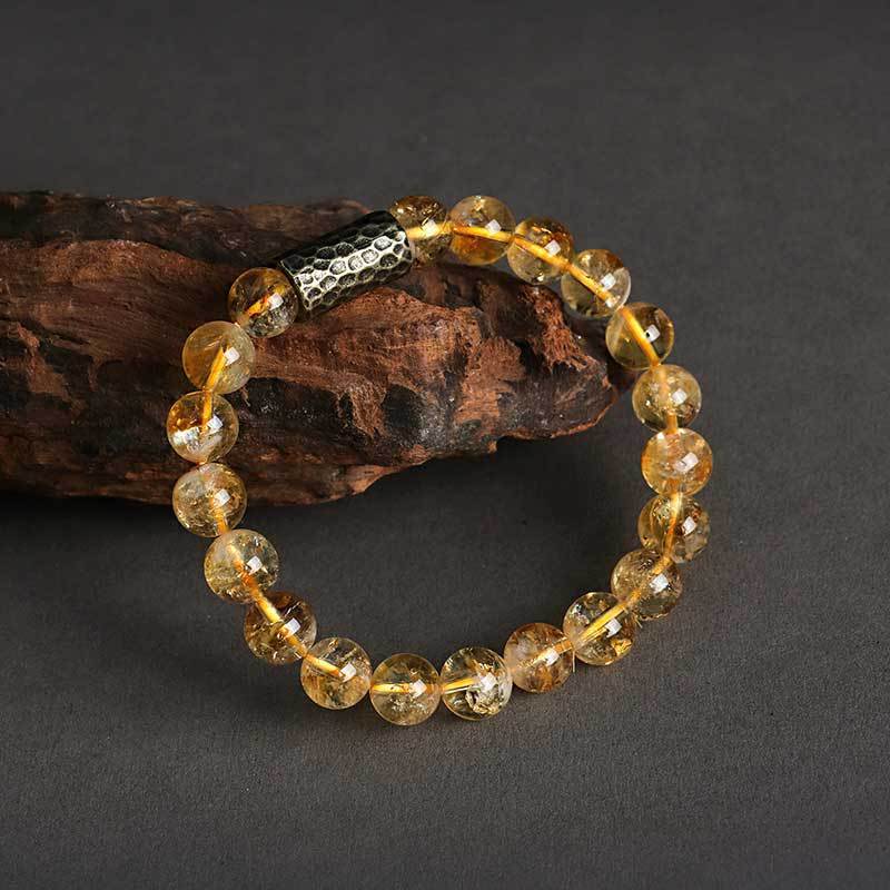 Bodhi Yellow Tower Crystal Double Ring Bracelet