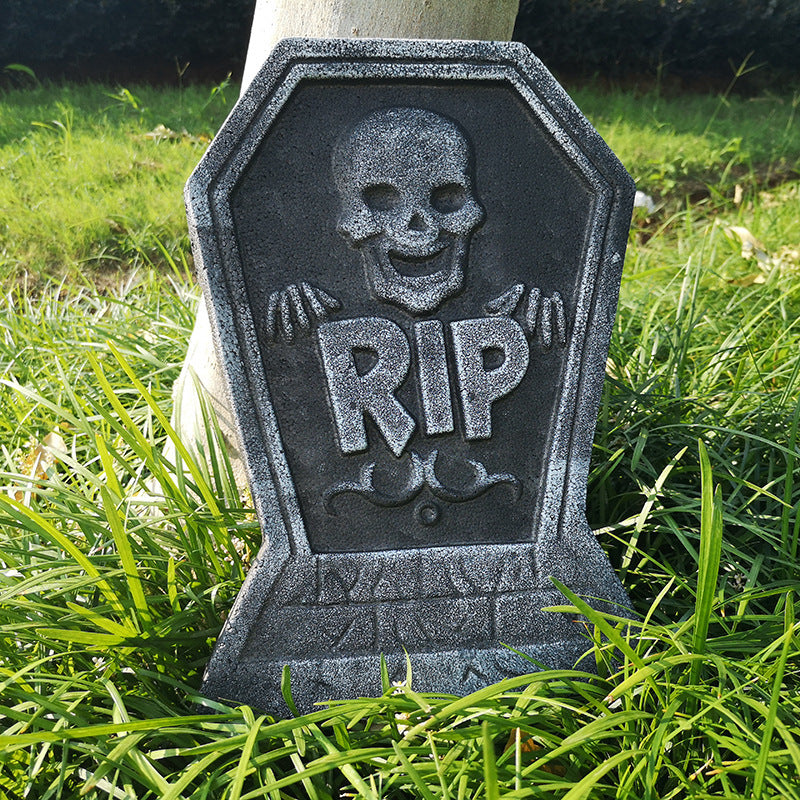 Halloween Bubble Tombstone Decoration – Spooky Ghost Festival Graveyard Prop