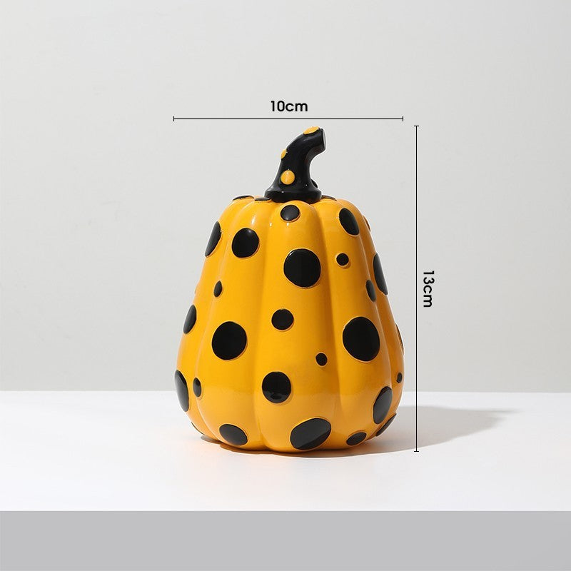 Nordic Polka Dot Pumpkin Ornament