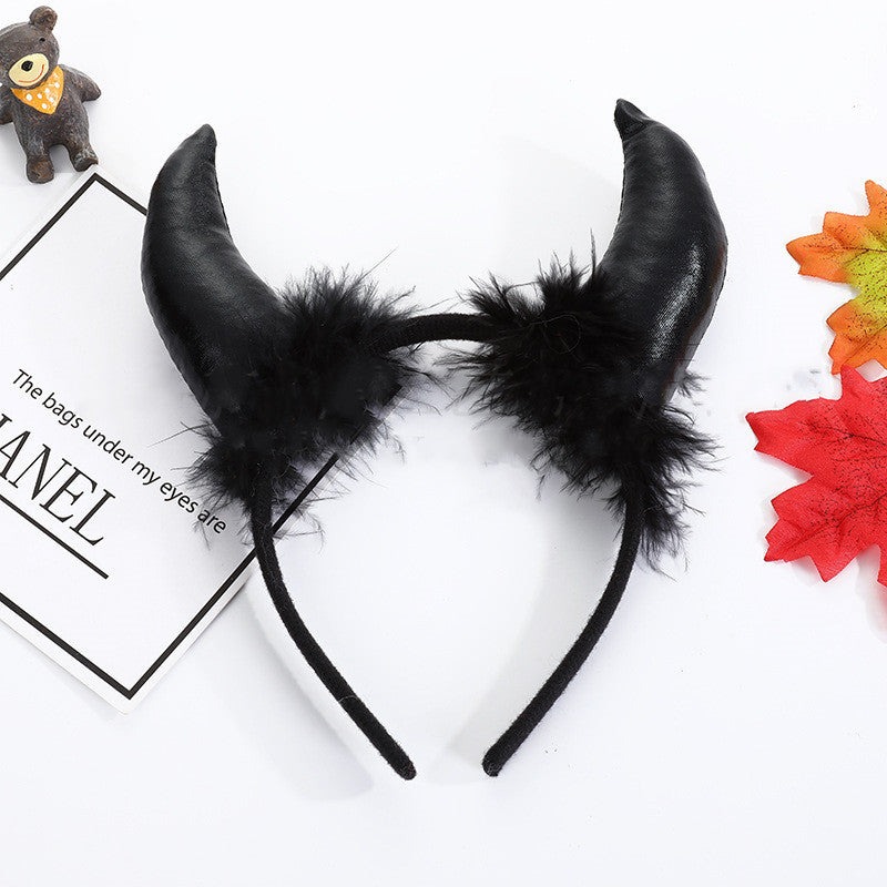 Halloween Decoration Props Demon Horn Headband Atmosphere Performance