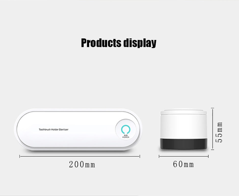 Toothbrush Sterilizer – UV Light Sanitizer for Bathroom Hygiene