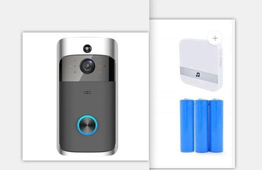 Wireless Smart Video Doorbell with Night Vision and HiSilicon Processor