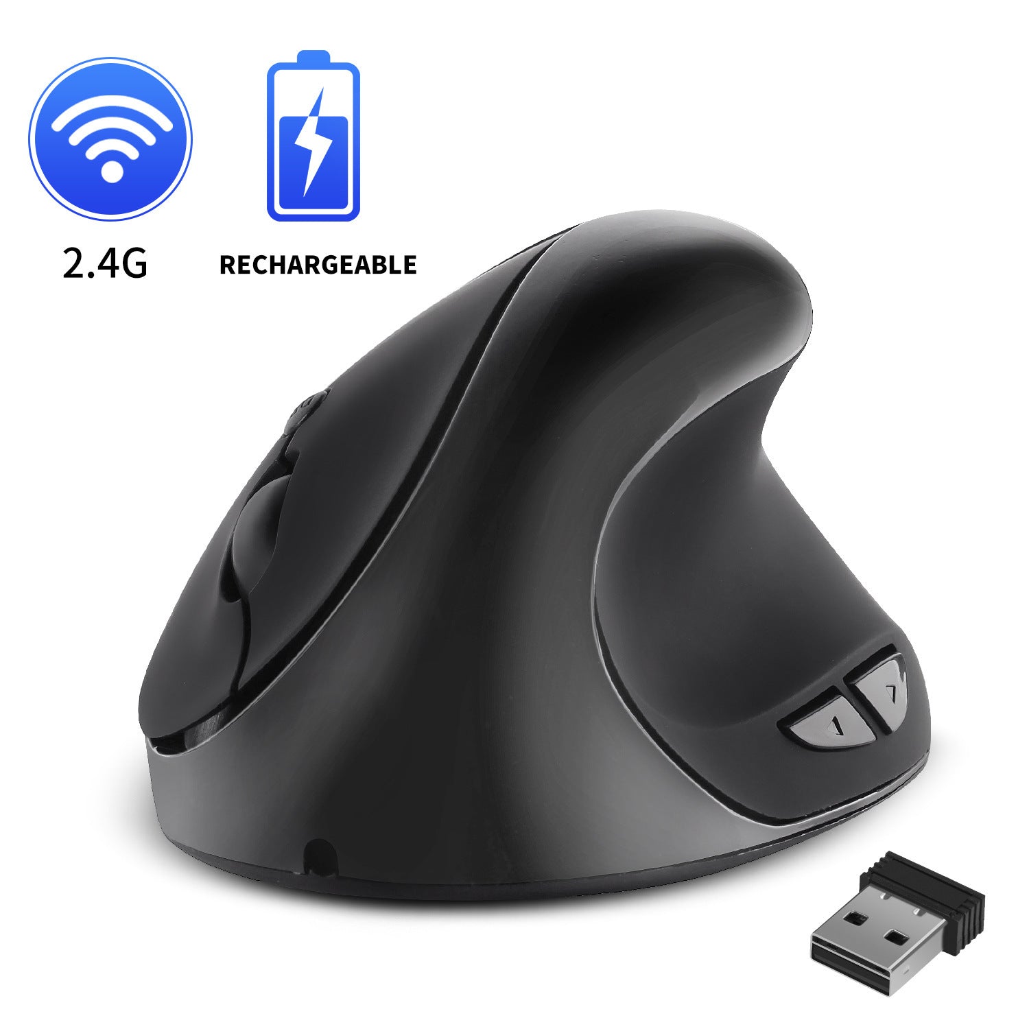 Wireless Charging Vertical Ergonomic Mouse