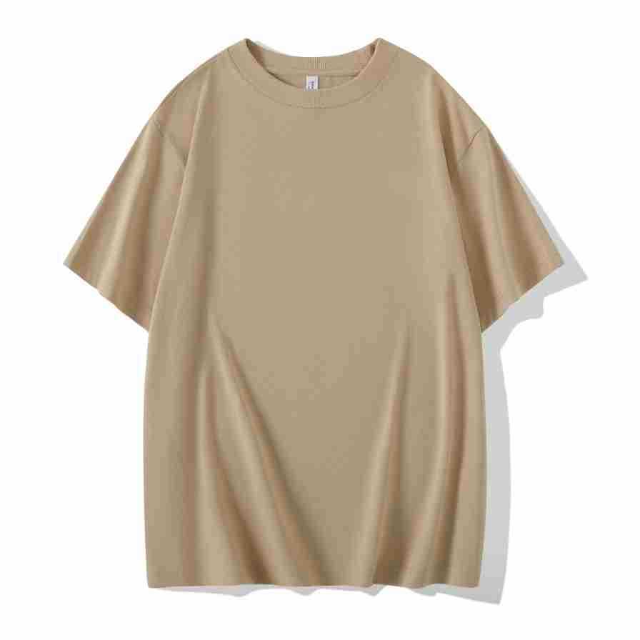 230g Heavy T-shirt Double Yarn Solona Round Neck Bottoming Shirt American Drop Shoulder