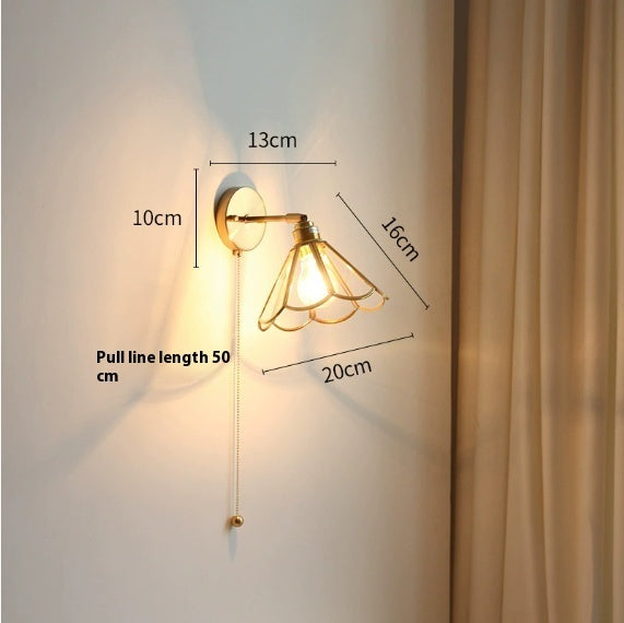 Retro Bed Breakfast Living Room Corridor Hallway Bedroom Bedside Wall Lamp