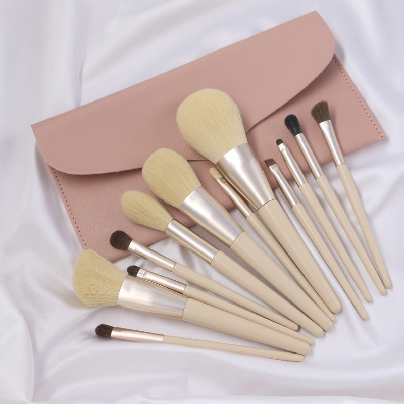 12-Piece Makeup Brush Set – Essential Eye & Face Brushes Kit