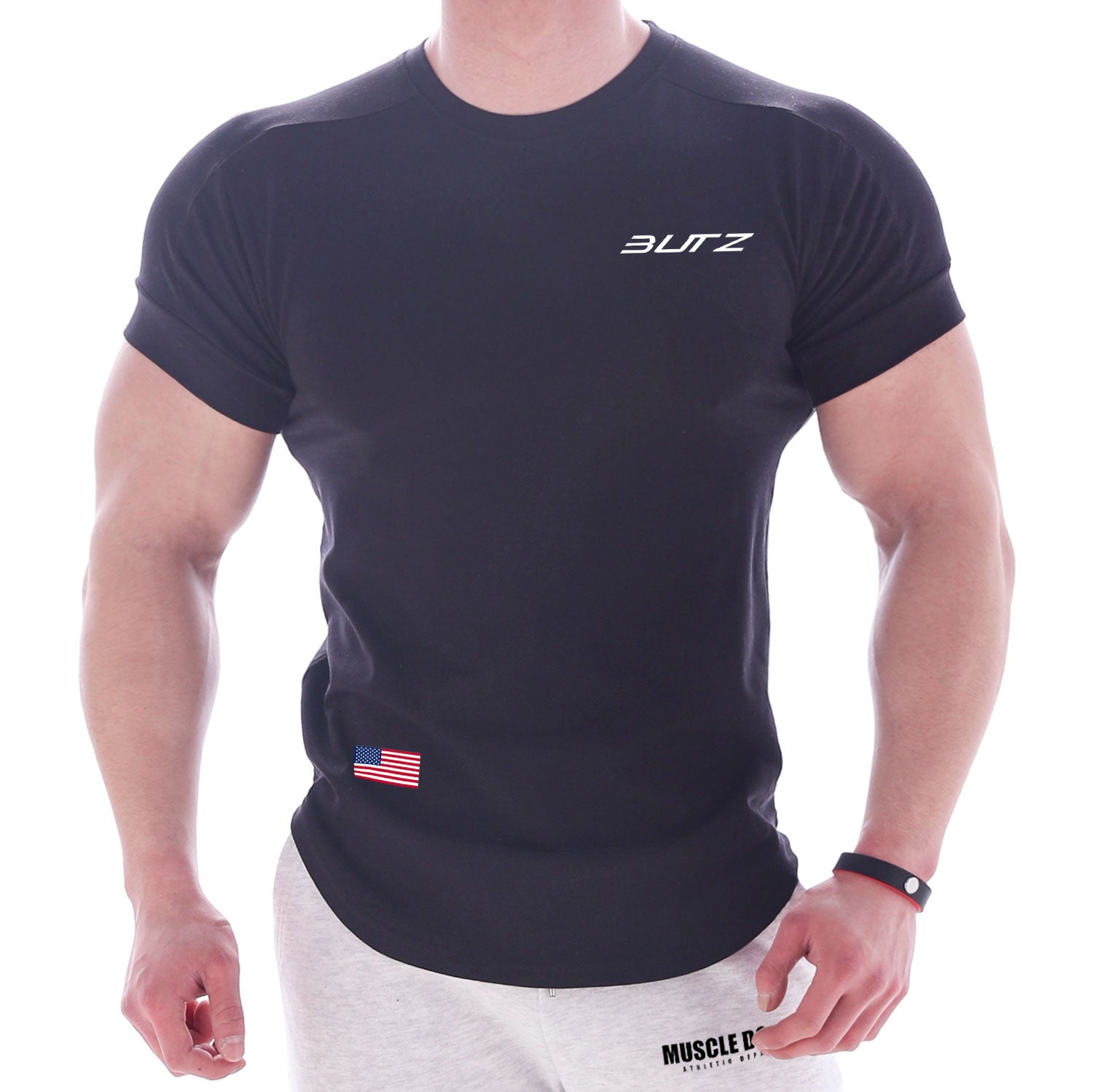 Men's Quick-Dry Short Sleeve Polyester Letter Print