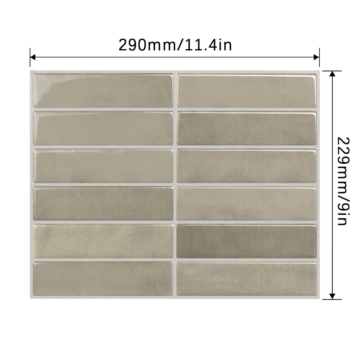 3D Stereo Glue Wall Sticker Wall Sticker Waterproof And High Temperature Resistant Self-adhesive Wallpaper For Kitchen Bathroom