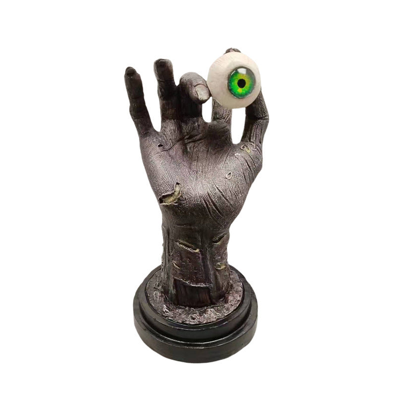 Halloween Resin Decorations Hand And Eye Ornaments Of The Undead Wizard
