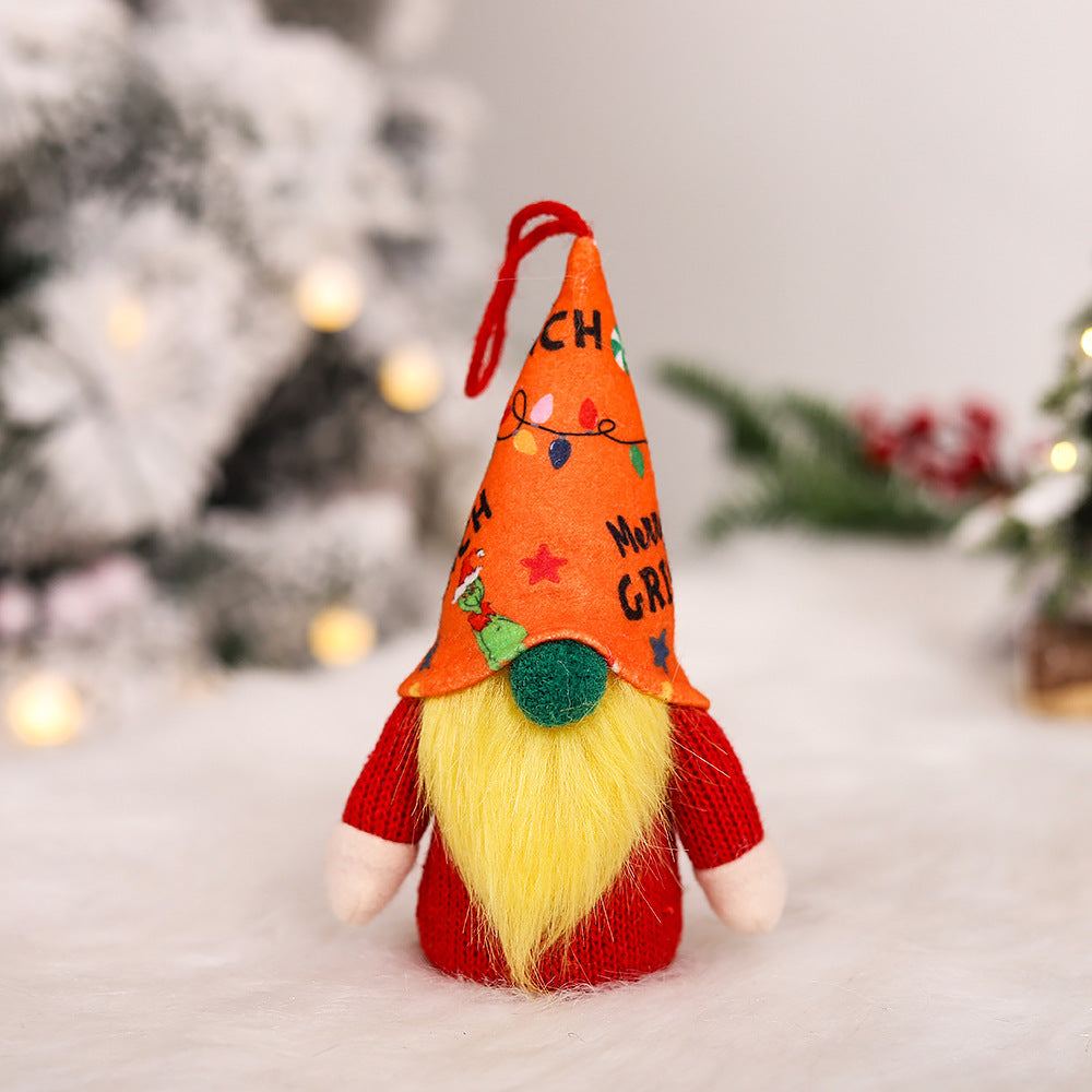Forest Man Luminous Pendant Christmas Decorations Faceless Doll Doll