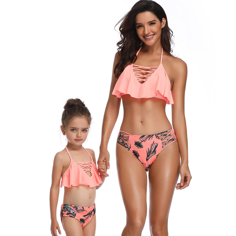 New European And American Parent-child Swimwear