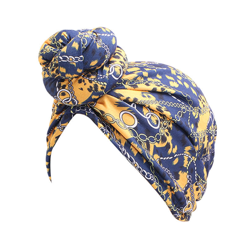 Vortex flower headscarf hat