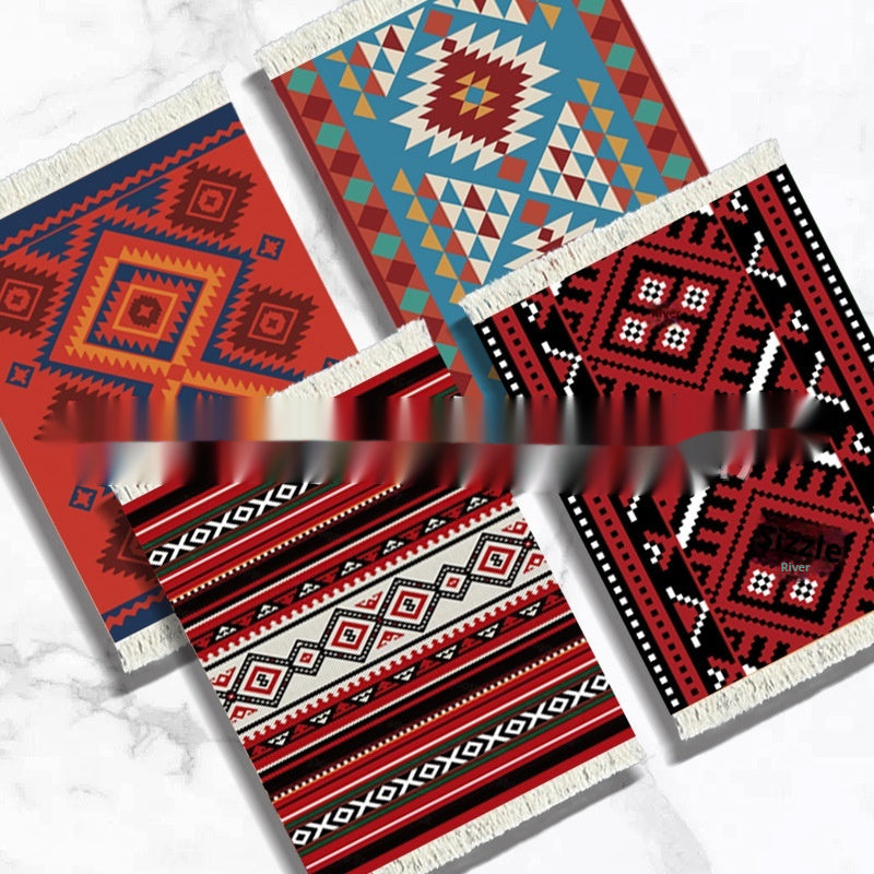 4 Sets Of Carpet Drinks Heat Insulation Coaster