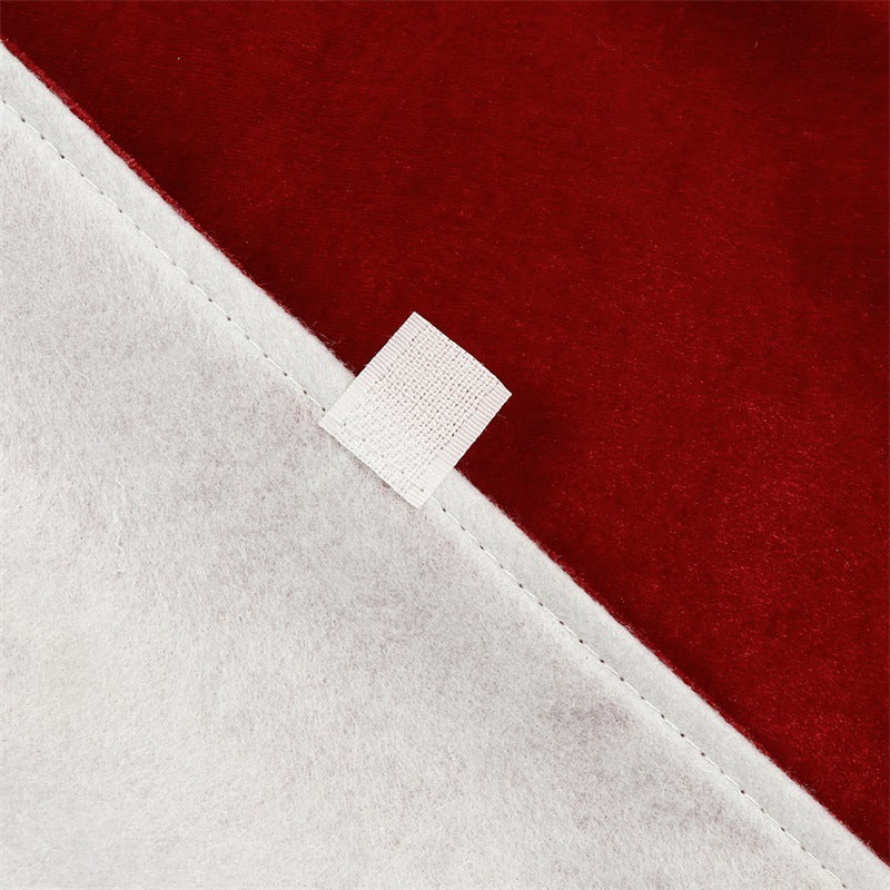 Red Velvet Christmas Tree Skirt Decoration