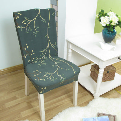 Elastic Siamese Solid Color Stretch Office and Hotel Chair Cover