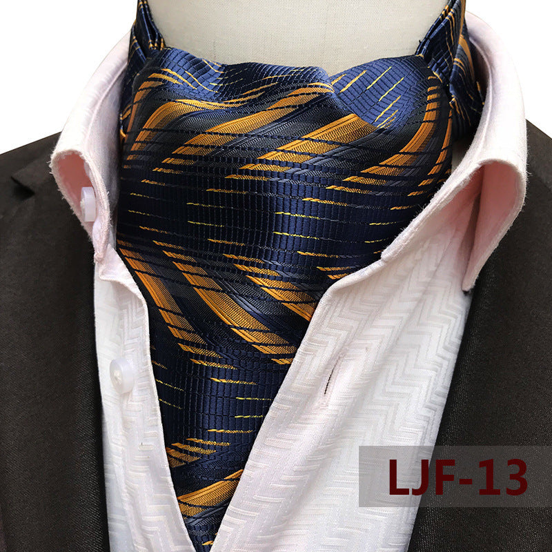 Men's British Jacquard Polyester Scarf