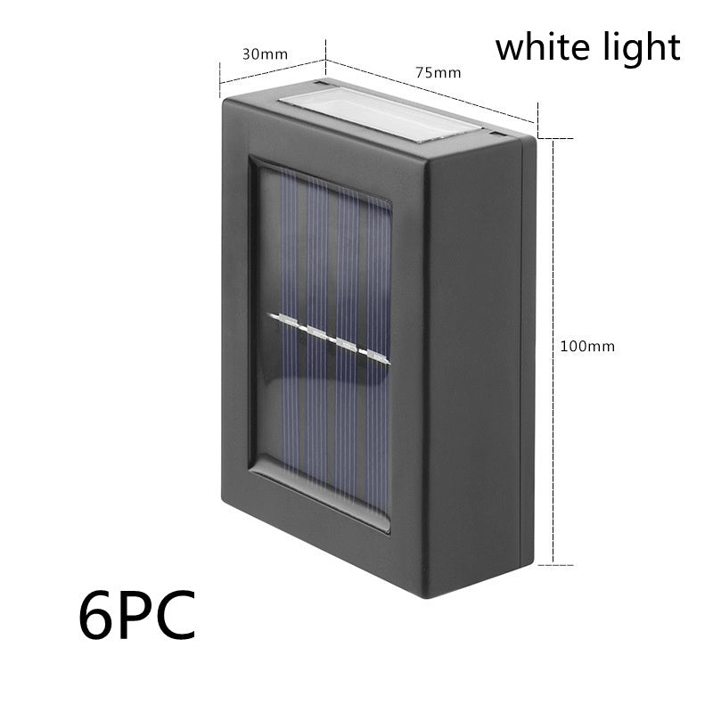 Solar Night Light Outdoor Decorative Garden Wall Lamp