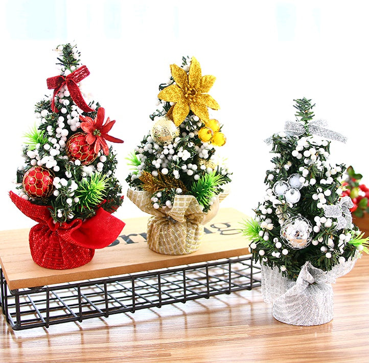 20cm Mini Christmas Tree Ornaments Desktop Holiday Decoration