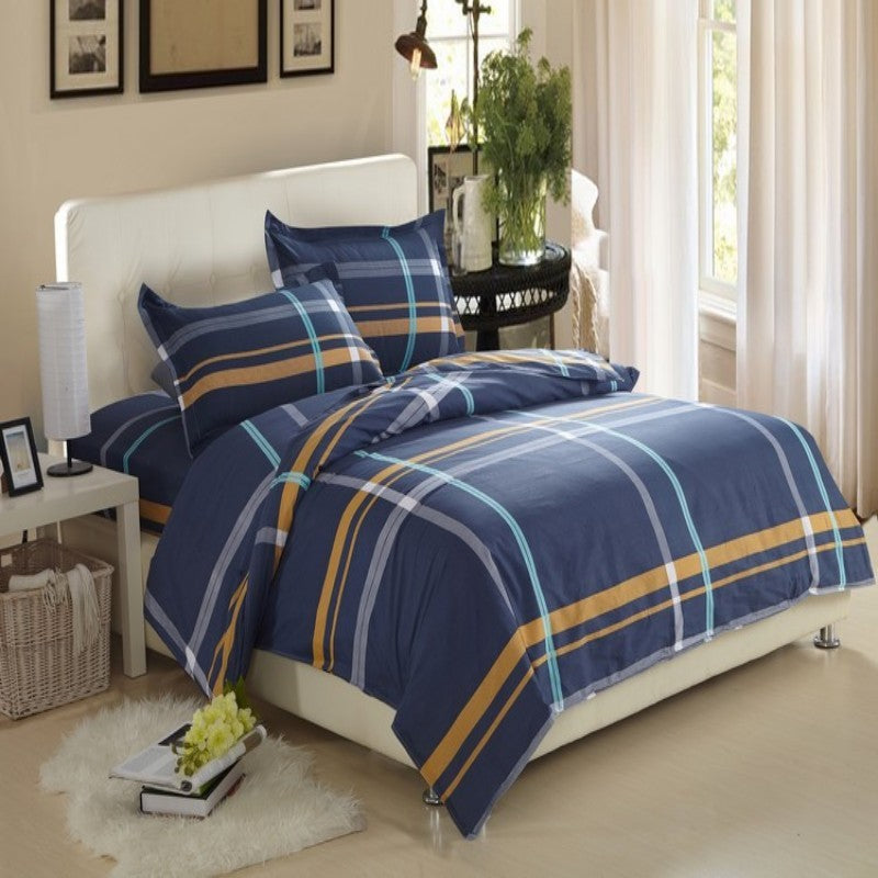 Four-Piece Cotton Bedding Set – Multiple Sizes, Soft and Breathable Home Textile