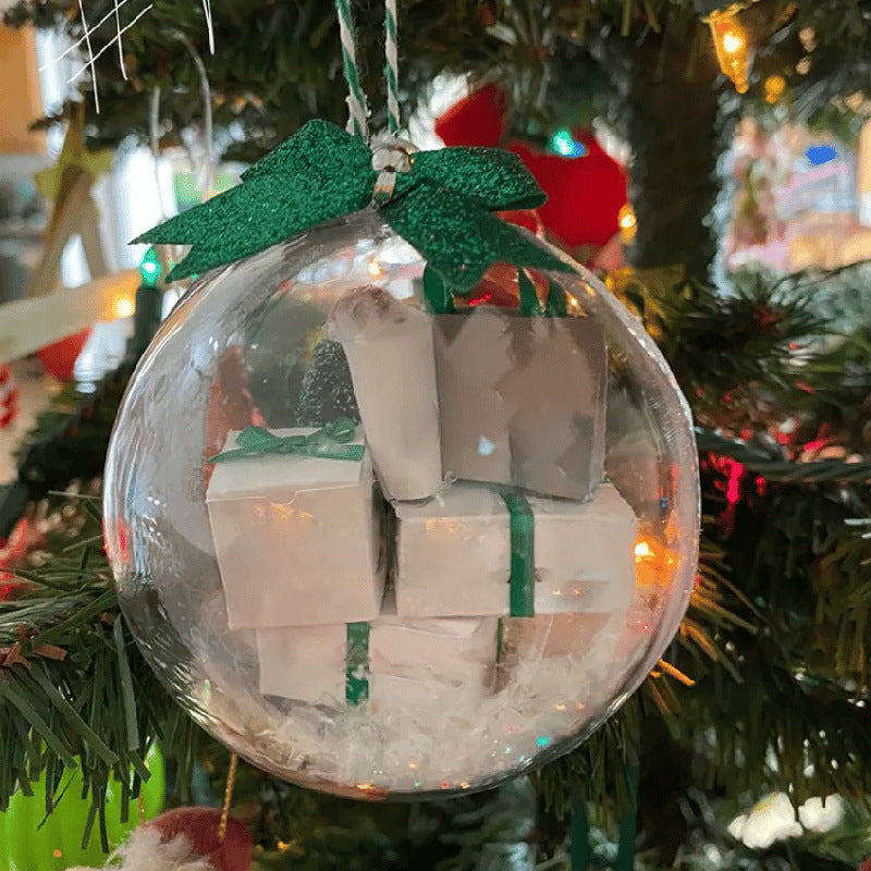 Christmas Tree Transparent Ball Hanging Decoration Ornaments