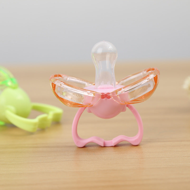 Unisex Baby Pacifier Auto Close Round Head Silicone