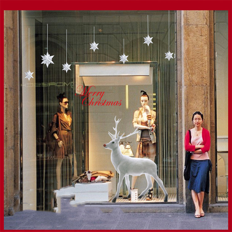 Christmas Store Window Decoration Stickers