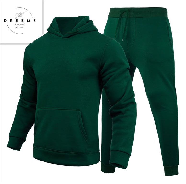 Men's Casual European Style Size Blank Solid Color Set