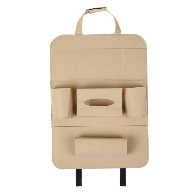 Car Backseat Organizer – Multi-Pocket Wool Felt Storage Bag for Vehicle Accessories
