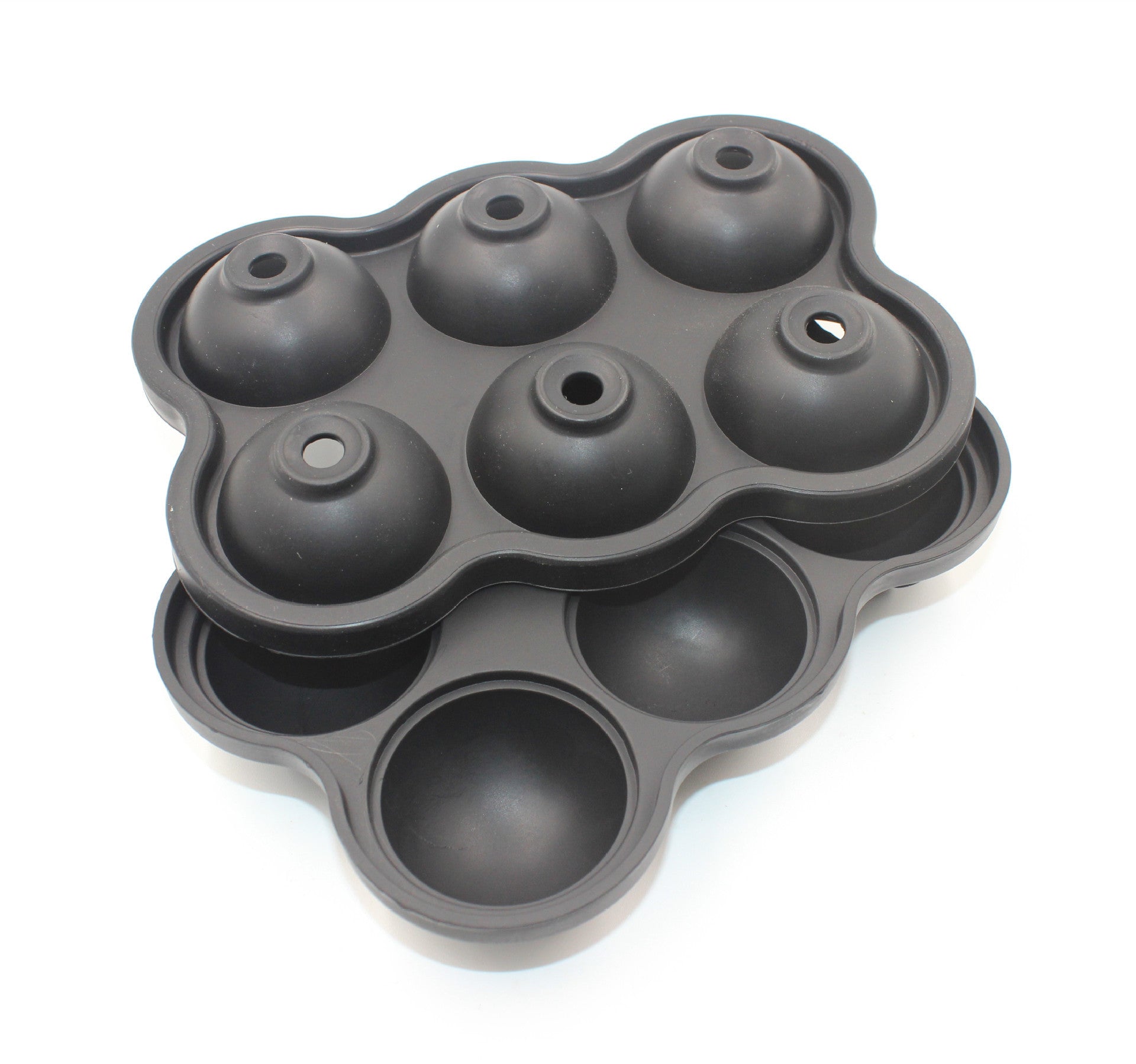 Large Ice Cube Maker – 6-Cell Silicone Ice Ball Tray for Whiskey, Cocktails & More