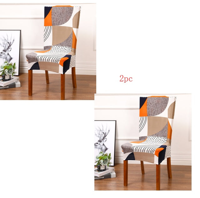 Elastic Siamese Solid Color Stretch Office and Hotel Chair Cover