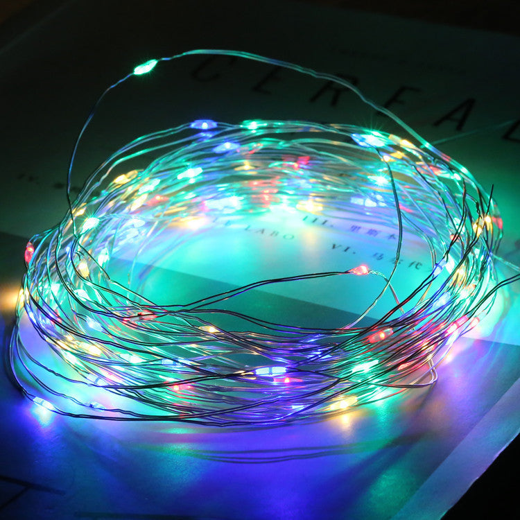 Glass Bottle LED Lights with Gypsophila Decorative Lamp