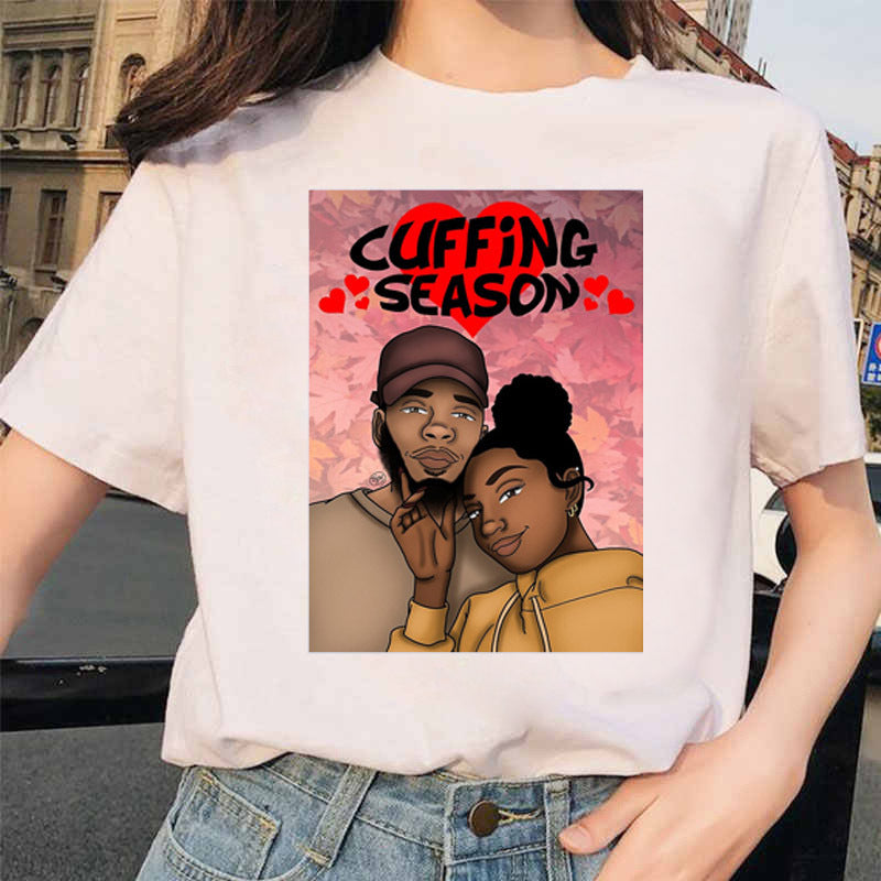 Printed short sleeve T-shirt for men and women